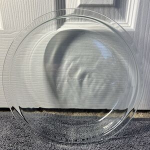 Vintage Pyrex 9.5" Clear Glass Deep Dish Pie Plate - Made in USA - Ovenware